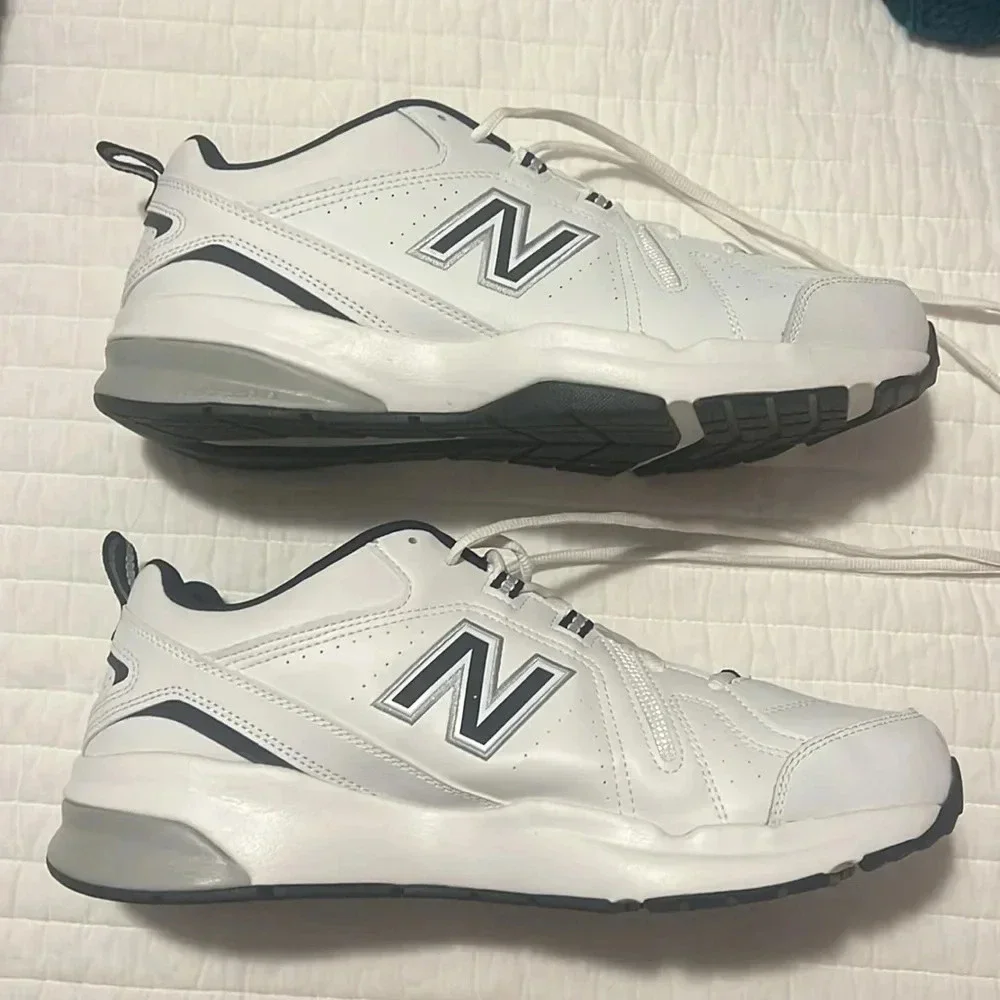 New Balance 608 White Navy Men's Shoes, size 12 Extra Wide 4E MX608WN5 NWOT